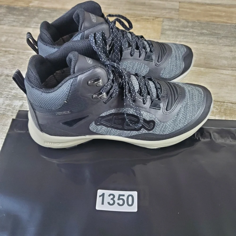 Keen Terradora Flex Mid Womens Shoe Sz 7 Black Steel Gray Waterproof Hiking Boot